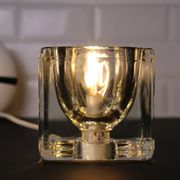 Lampe en verre Ice Cube par Putzler circa 1970