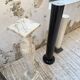 Set of 4 marble columns or pedestals.