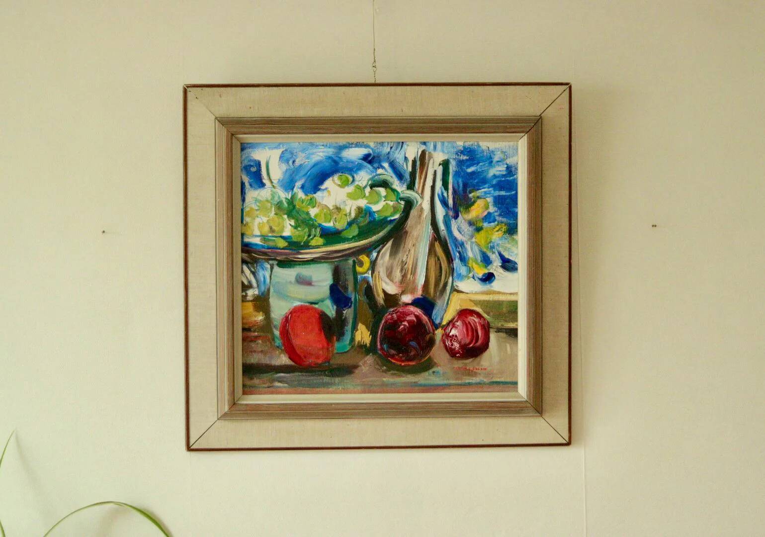 Original Swedish oil on panel – still life by Martin Sjöblom