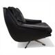 ESA 802 Black Leather Lounge Chair by Werner Langenfeld, 1970