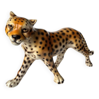 Large Vintage Leopard Statue