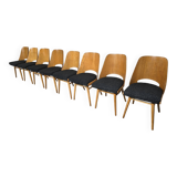 Dining Chairs by Radomir Hoffman for Ton, 1950s, Set of 8