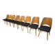 Dining Chairs by Radomir Hoffman for Ton, 1950s, Set of 8