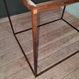 Iron and cement coffee tables pair