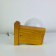 Vintage Tissot opaline globe and pin wall light.