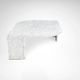 Carrara marble teardrop coffee table Germany 1980s
