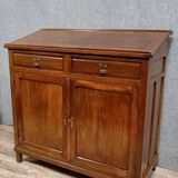 Trade furniture with inclined plane in solid stained beech, late 19th century