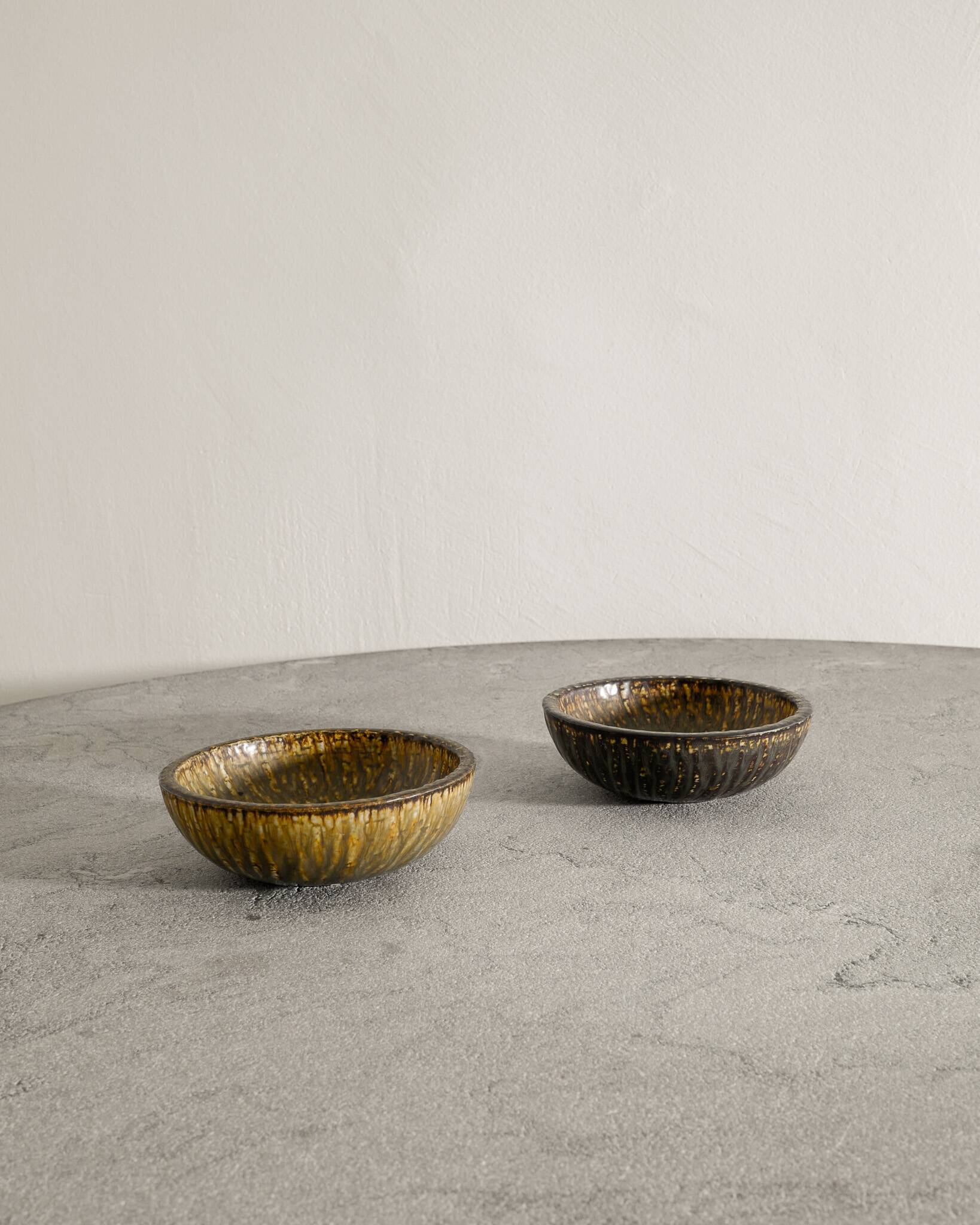 Vintage Swedish Mid Century Ceramic Rubus Bowls Gunnar Nylund, 1950s