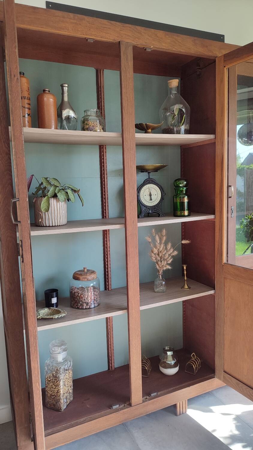 Glass-fronted Parisian wardrobe