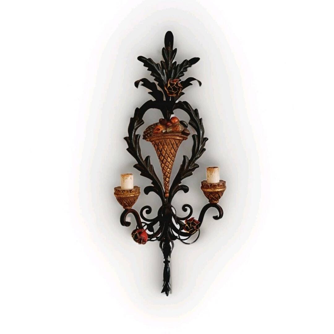 Large Florentine wall light by Salvadori