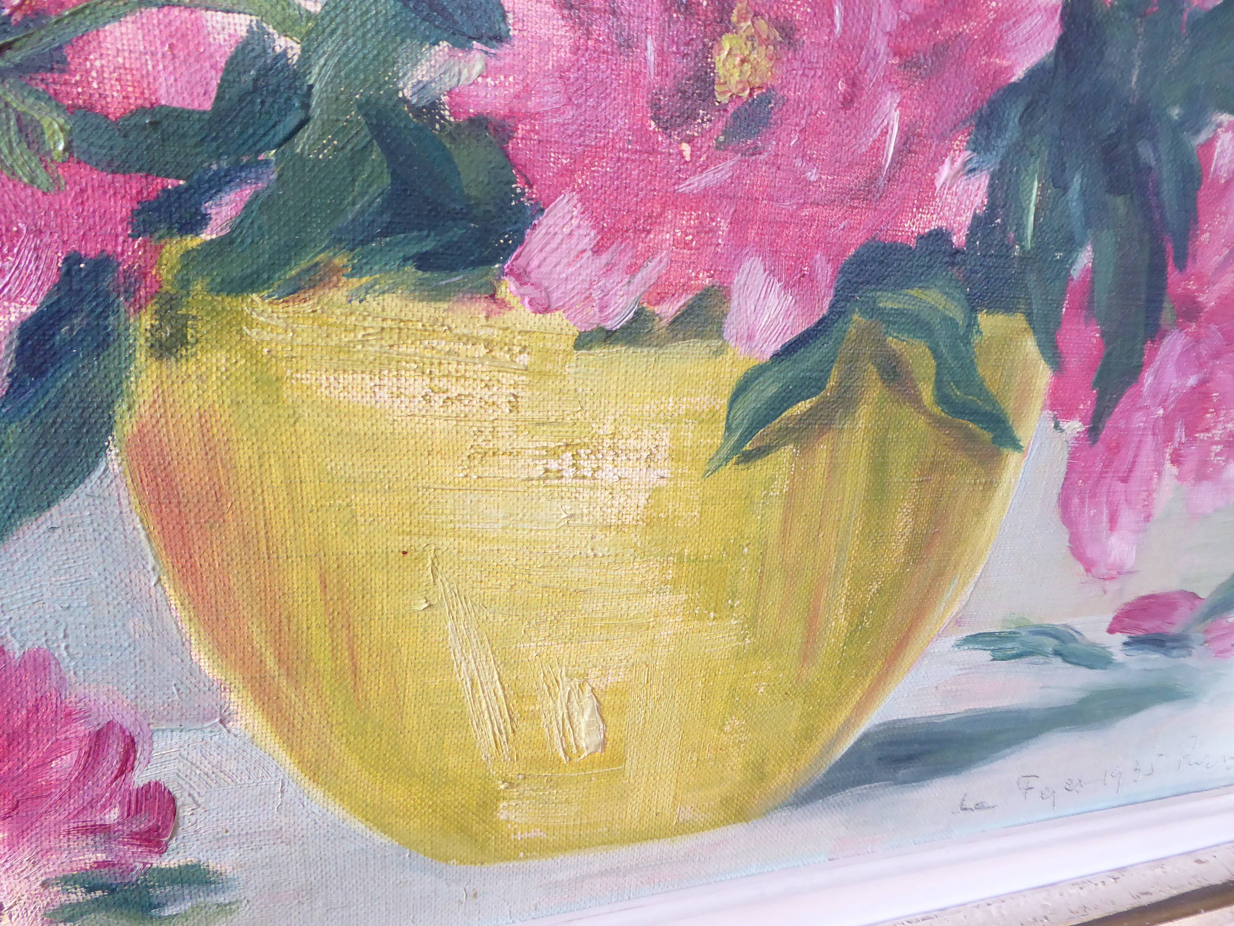 Bouquet de fleurs Huile sur toile