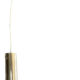 Vintage brass tube pendant light