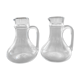 Pair of glass jugs