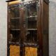 Louis XV style Bressane bookcase in walnut and burl circa 1900-1940