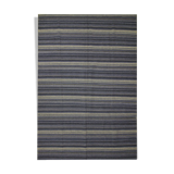 Modern Blue Wool Kilim Area Rug Handmade Flat-Woven Rug- 183x275cm