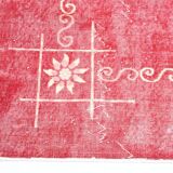 7x10 pale red large turkish rug, 203x310cm
