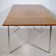 Mid Century Walnut Dining Table with Chrome Base, 1960s