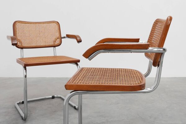 Fauteuil Bauhaus Cesca B64 de Marcel Breuer, Italie 1928
