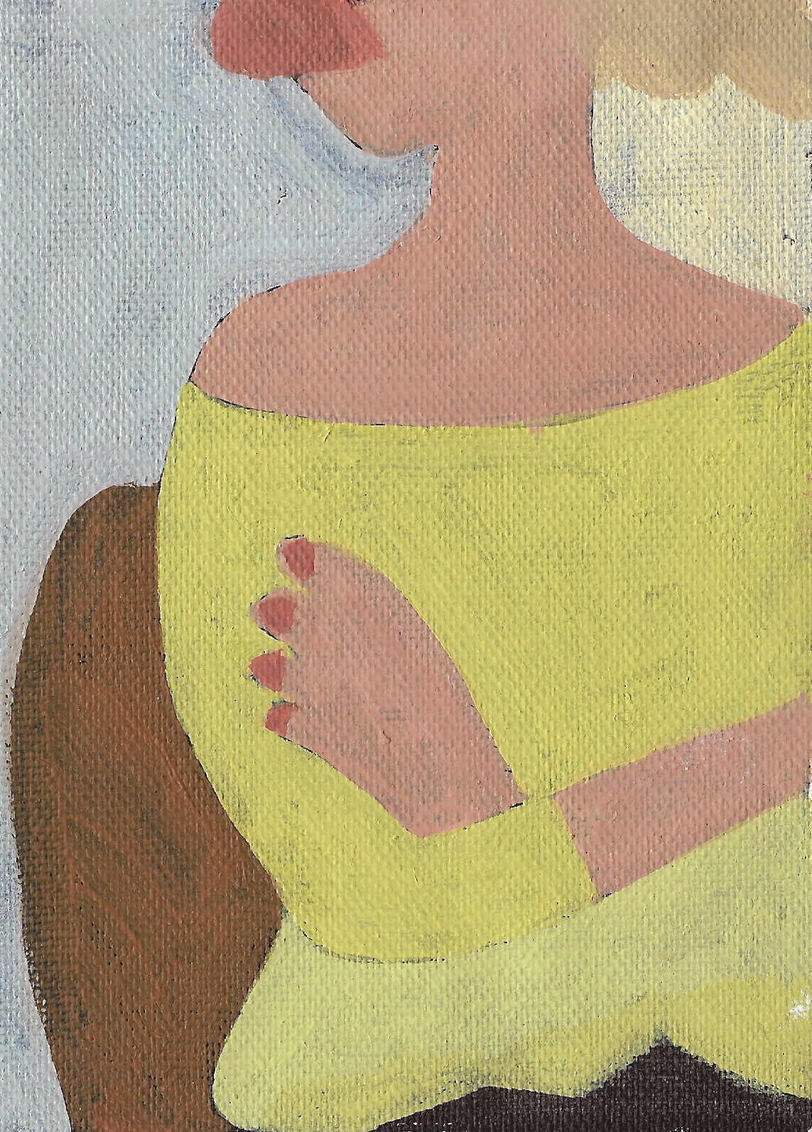 Woman in yellow