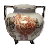 Vase ancien à anses en porcelaine de Limoges
