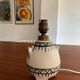 Pied de lampe tripode céramique vintage