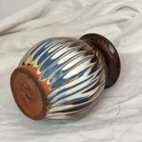Vintage ceramic vase flamboyant pattern