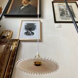 White glass hanging lamp