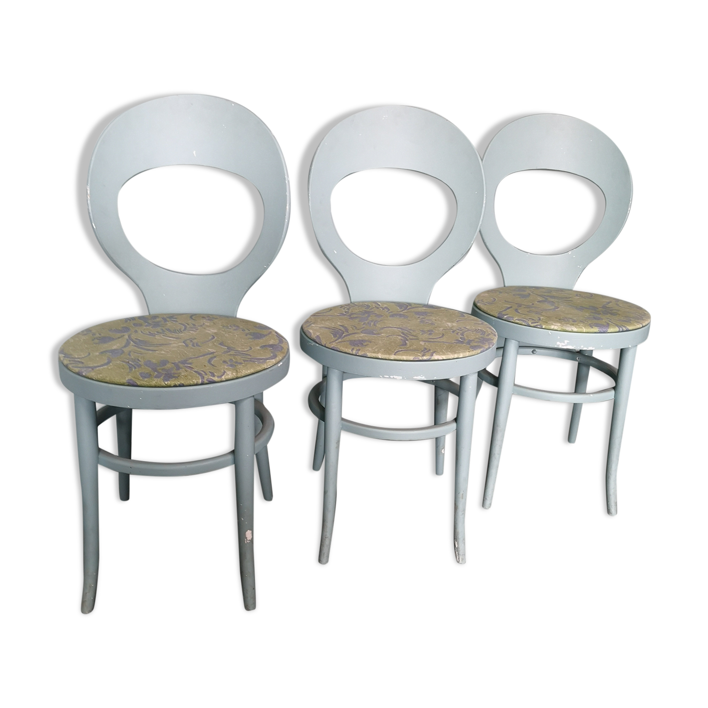 3 Bauman model bistro chairs seagull