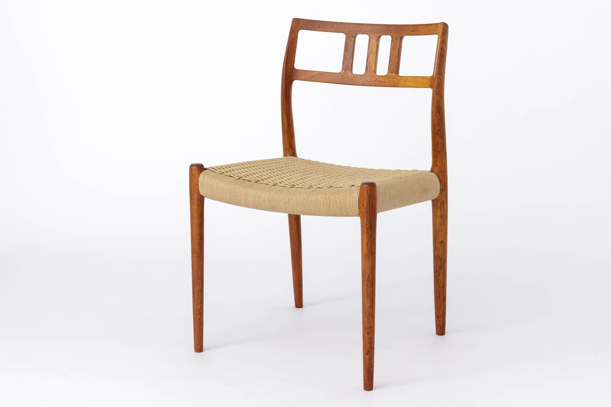 6 Niels Moller chairs, model 79, 1960s Vintage, Teak, Danish
