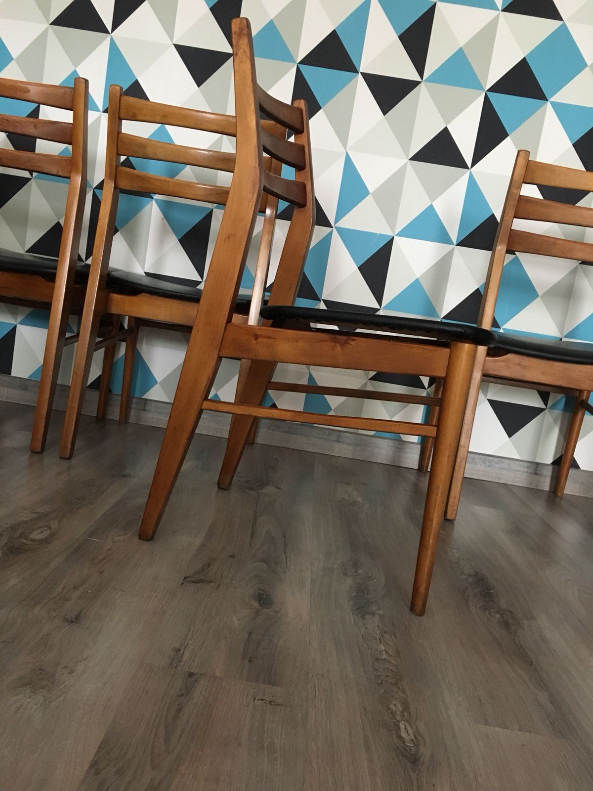 Set de 4 chaises scandinave vintage 1960