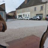 Beveled mirror in bronze louis XV 19th
