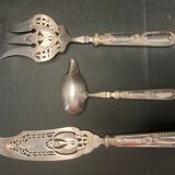 Argenterie, service à poisson 3 pièces style Empire début XXème