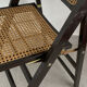 3 mid century modern rattan foldable chairs