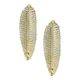 Venetian Gold Graniglia Leaf Murano Glass Wall Sconces – Set of Two