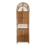 Storage unit, rattan bookcase, 1970