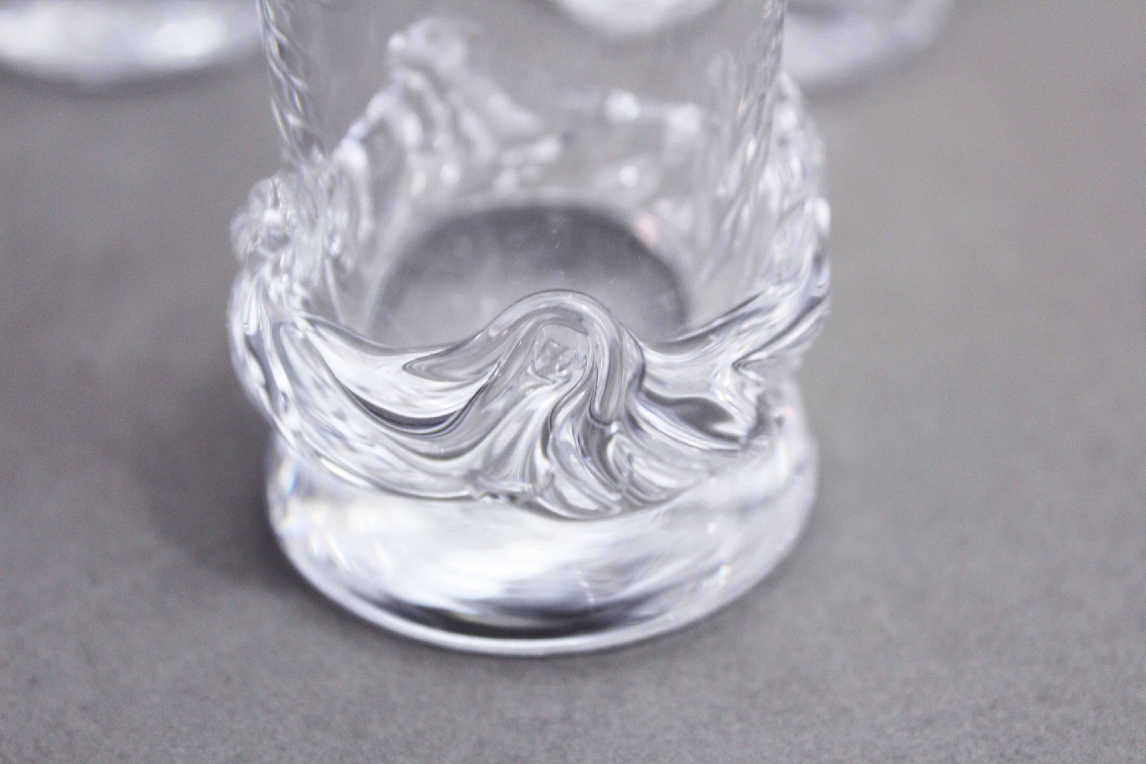 Set de 6 verres en cristal DAUM