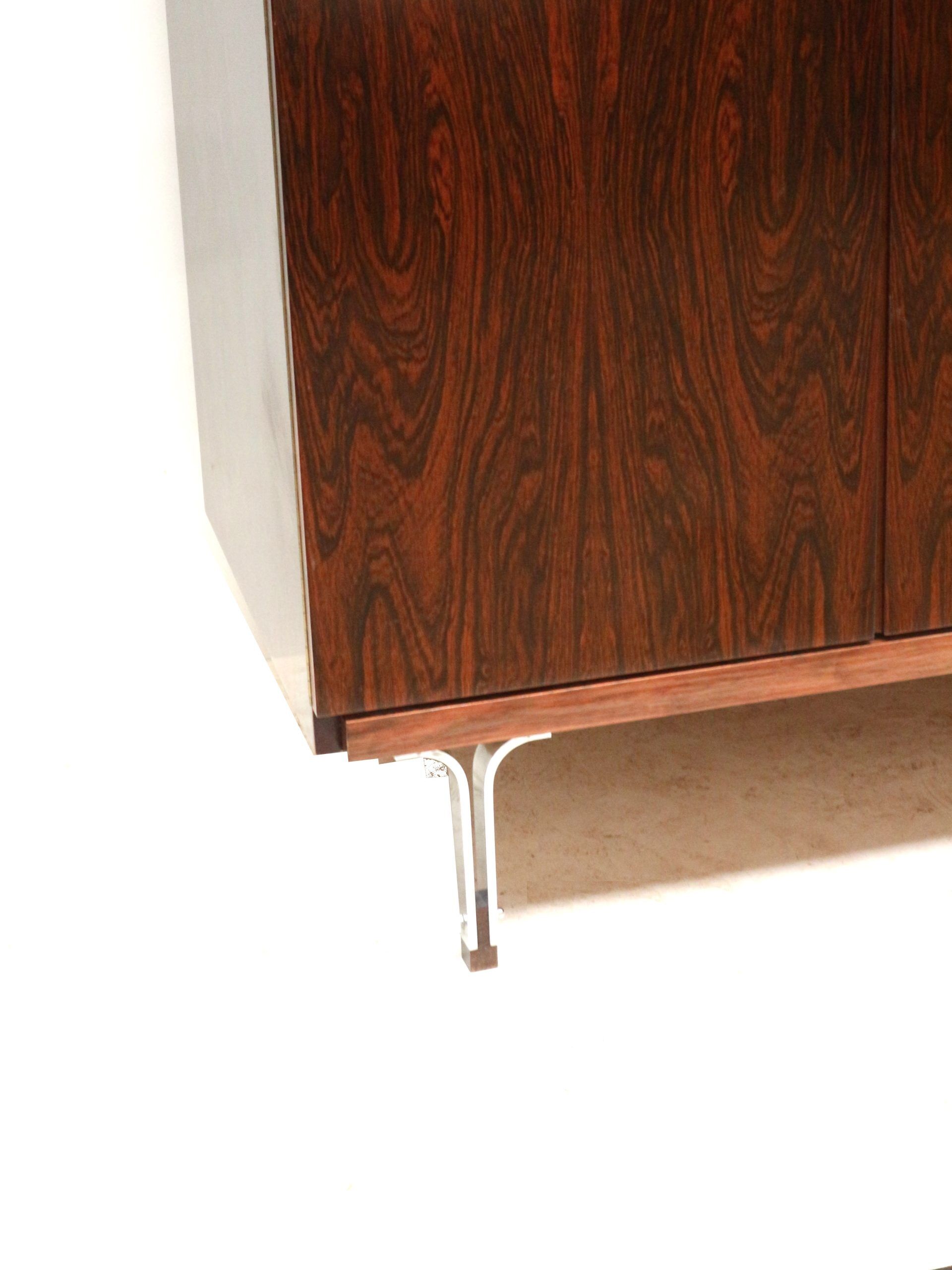 Large vintage rosewood wardrobe from the 1960s