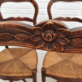 6 pcs, Original Danish country style chairs, 50s