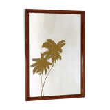 Wall mirror décor golden coconuts