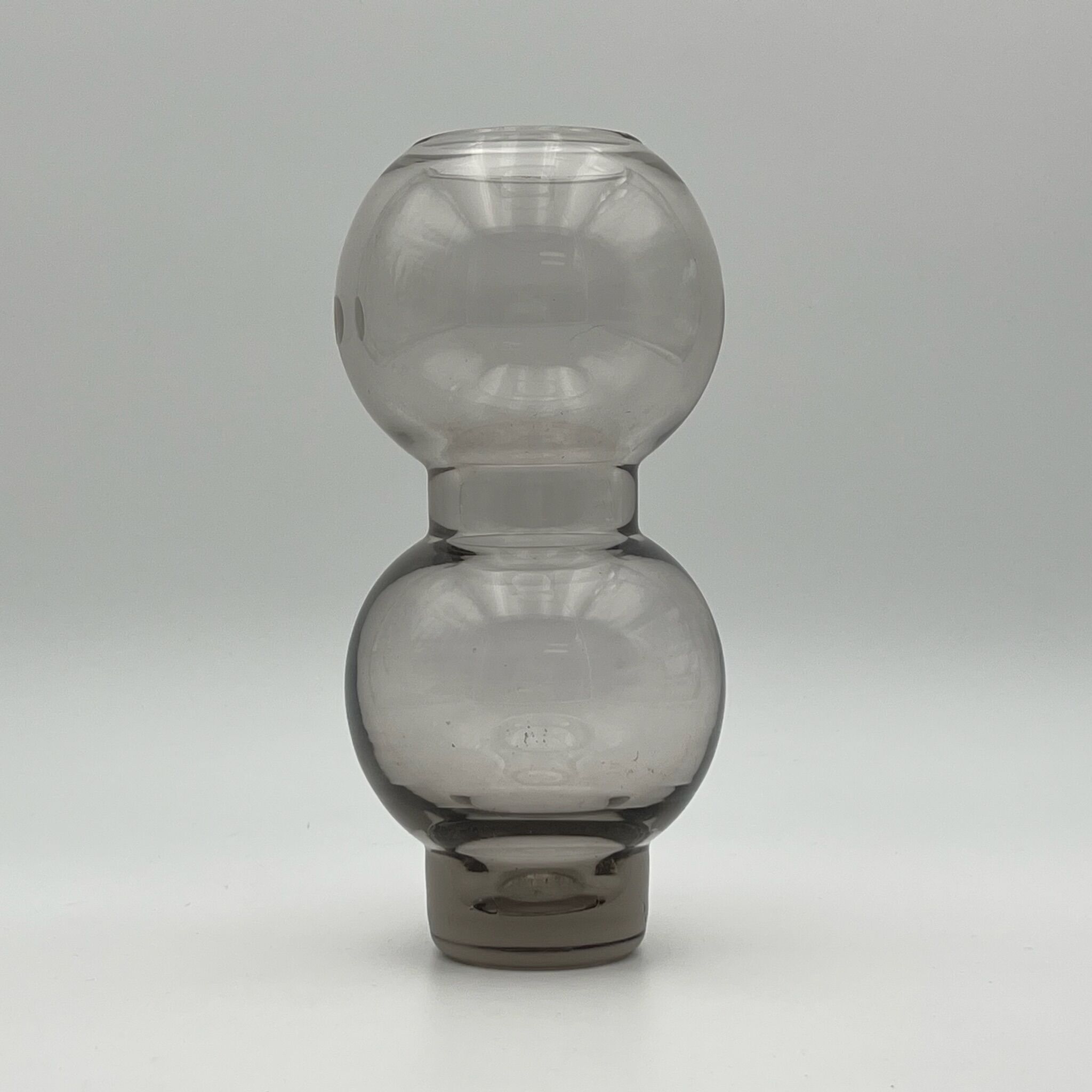 Murano glass 70s vase - mid century modern decor - vintage fume glass made in italy