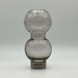 Murano glass 70s vase - mid century modern decor - vintage fume glass made in italy