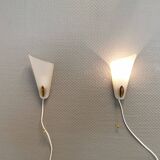Two small Art Deco wall lights.