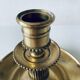 Candle holder with brass handle