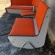 Bench 1 place orange trunk in vintage Skaï 60s/70s