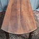 19th-century Louis Philippe walnut drop-leaf table.