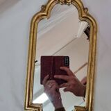 Louis XV mirror Gilded wood 42x18cm