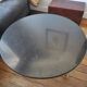 Black marble and gold metal coffee table