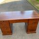 Solid pine wood desk with 8 drawers