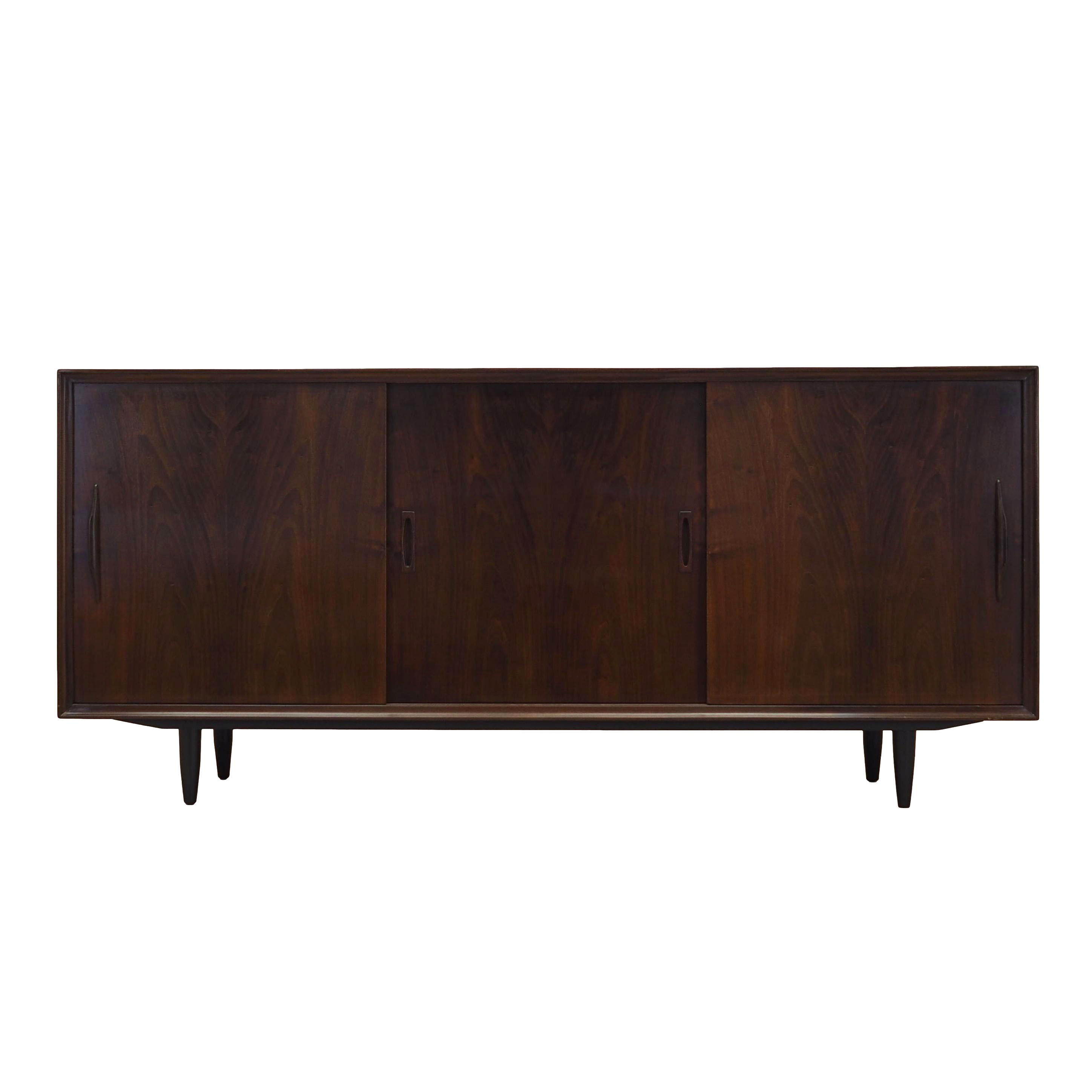 Walnut sideboard, Danish design, 1970s, production: Denmark