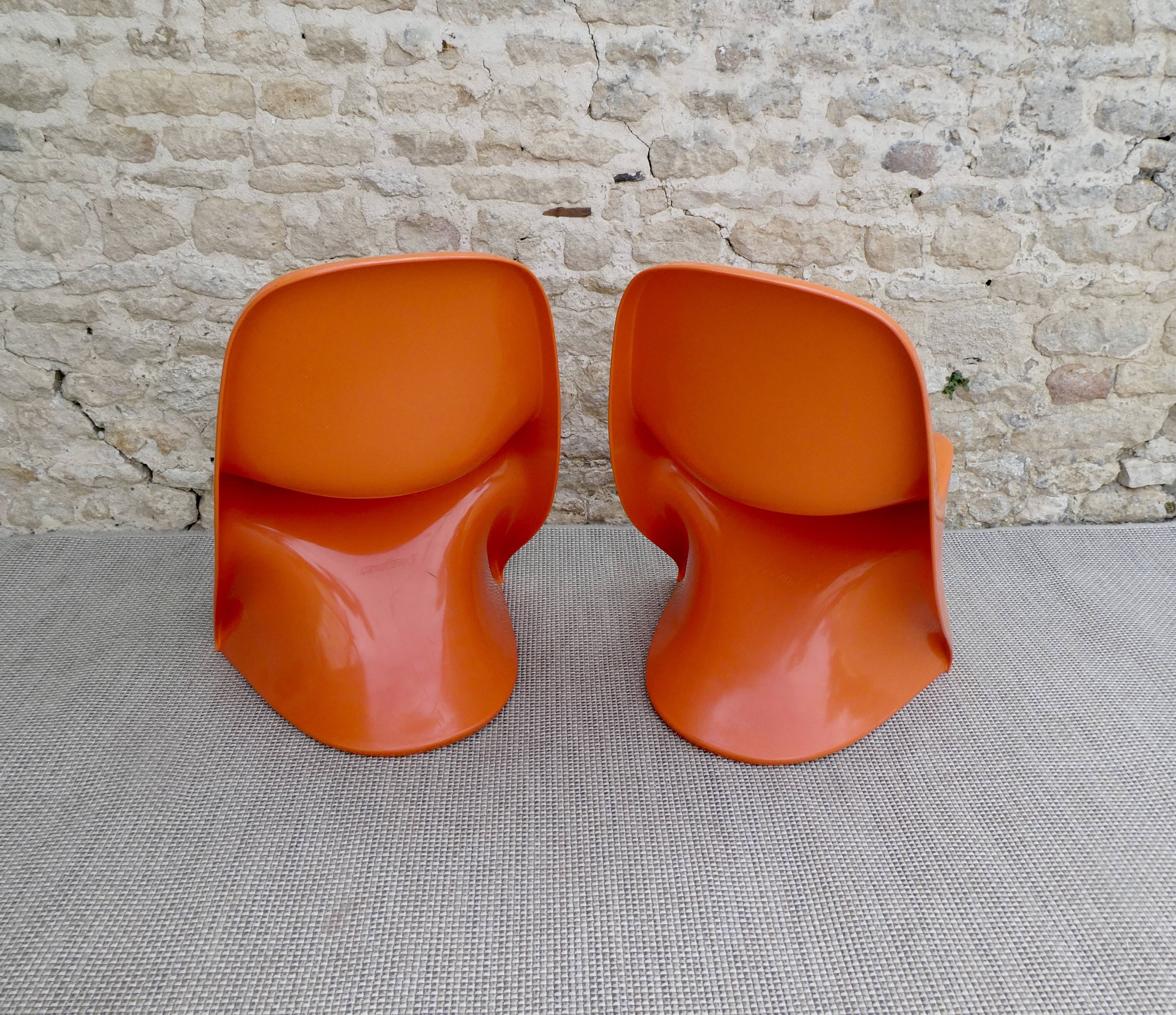 Pair of Casolino children's chairs from the 70s